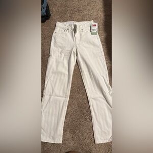 H&M Off-White Denim Pants